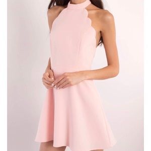 Scallop skater dress